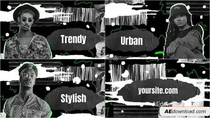 Grunge Hip-Hop Opener Openers template preview