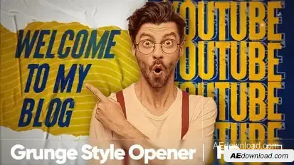 Grunge Intro Openers template preview