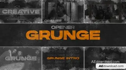 Grunge Intro Openers template preview