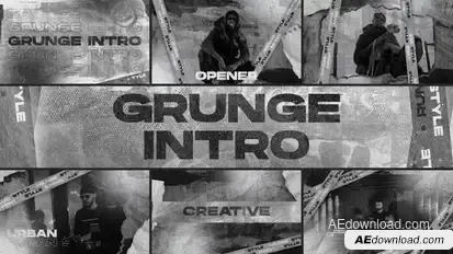 Grunge Intro Openers template preview