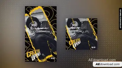 Videohive Grunge Intro for TikTok & Instagram Openers template preview