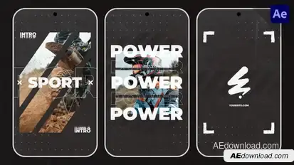 Dynamic Opener Intro Logo | Vertical Instagram Reels Stories Openers template preview