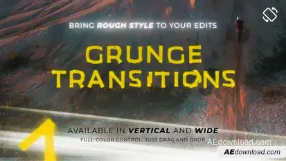 Glitch Light Transitions Elements template preview