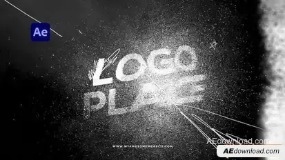 Grunge Logo Brush Scribble Logo Stings template preview