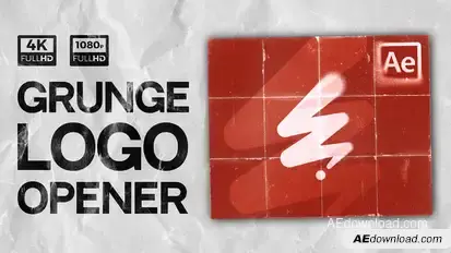 Grunge Logo Opener Logo Stings template preview