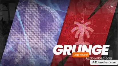 Grunge Logo Reveal Logo Stings template preview