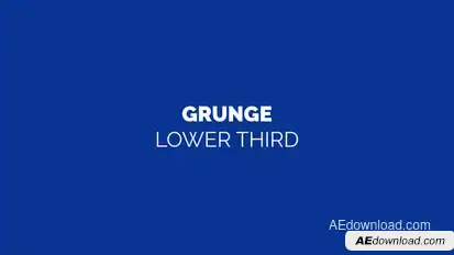 Grunge Lower Third Titles template preview