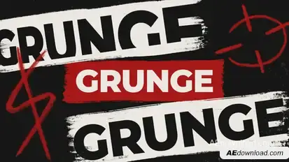 Grunge Marker Intro Logo Logo Stings template preview