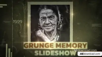 Grunge Memory Slideshow Openers template preview
