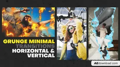 Grunge Minimal Transitions Elements template preview