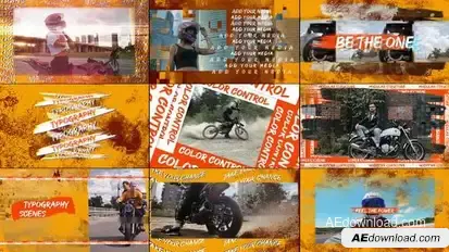 Grunge Moto Openers template preview