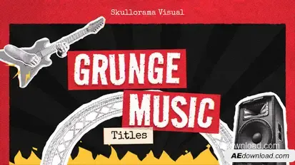 Grunge Music Titles Titles template preview
