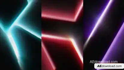 Retro Neon Lines Logo Logo Stings template preview