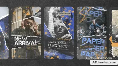 Grunge Paper Stories Product Promo template preview