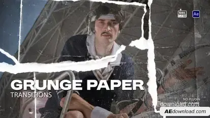 Grunge Paper Transitions Elements template preview
