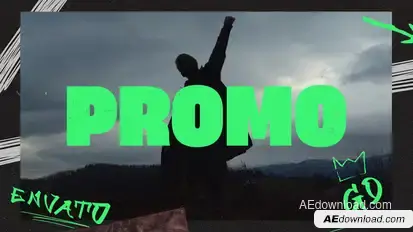 Grunge Promo Openers template preview