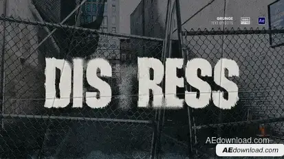 Grunge Text Animation Titles template preview