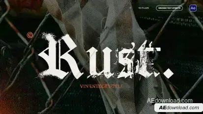 Grunge Text Animations Titles template preview