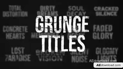 Grunge Titles Titles template preview