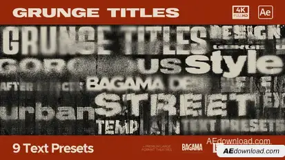 Grunge Titles Titles template preview