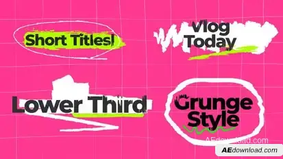 Grunge Titles Titles template preview