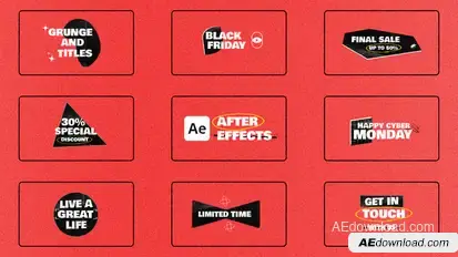 Grunge Titles Titles template preview