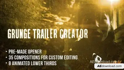 Grunge Trailer Openers template preview