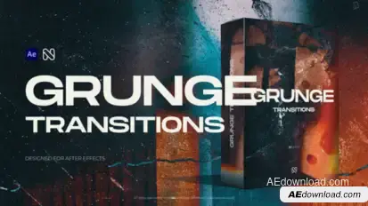 Grunge Transitions Elements template preview