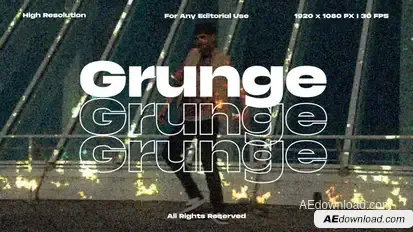 Grunge Transitions Pack for After Effects Elements template preview