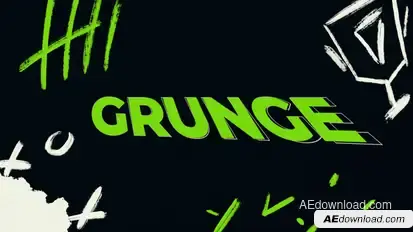 Grunge Typo Intro Logo Logo Stings template preview