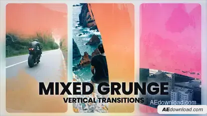 Grunge Vertical Transitions Elements template preview