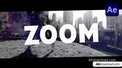Grungey Zoom Title Titles template preview