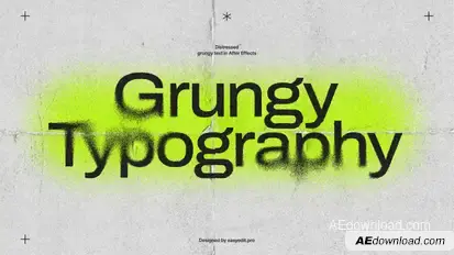 Grungy Typography Titles template preview