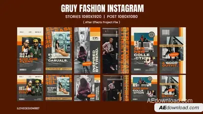 Gruy Fashion Instagram Product Promo template preview
