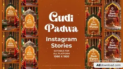 Videohive Gudi Padwa Instagram Stories Openers template preview