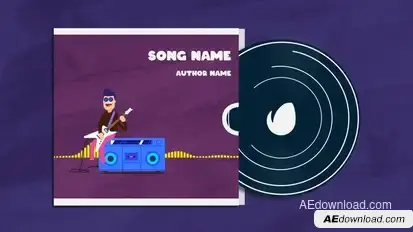 Guitar Player Music Visualizer Product Promo template preview