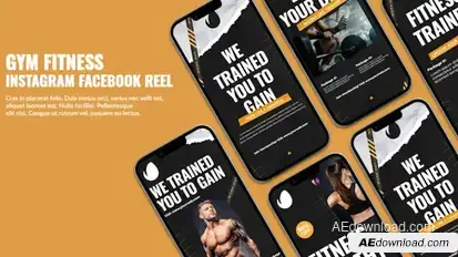 Gym Fitness Instagram Reel Product Promo template preview