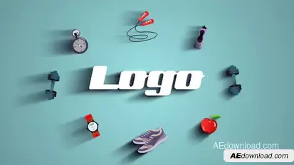Gym Fitness Logo Logo Stings template preview