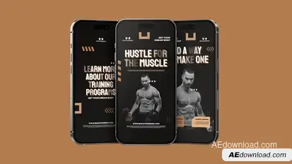 Gym Fitness Vertical Promo Product Promo template preview