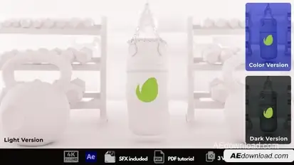 Gym Time Logo Stings template preview