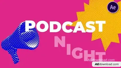 Halftone Intro For Podcast Show Openers template preview