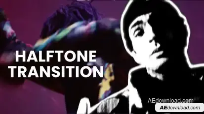 Halftone Transition Elements template preview