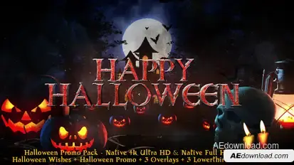 Halloween Video Displays template preview