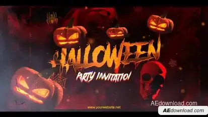 Halloween - Witch Hunt Party Video Displays template preview