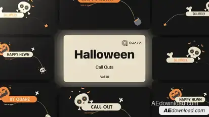 Halloween Call Outs Vol. 10 Titles template preview