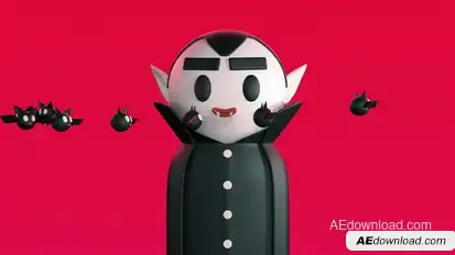 Halloween Cartoon Opener Logo Stings template preview