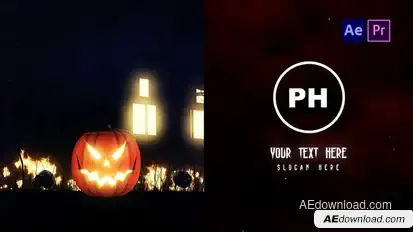Halloween Dark Logo Reveal Logo Stings template preview