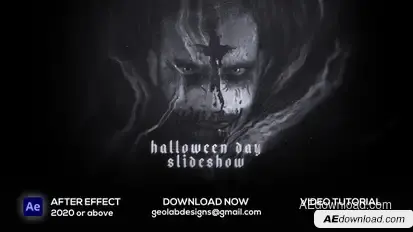 Halloween Day Slideshow Openers template preview