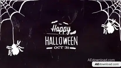 Halloween Doodles Elements template preview