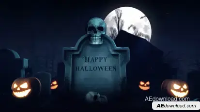 Halloween Epic Intro Logo Stings template preview